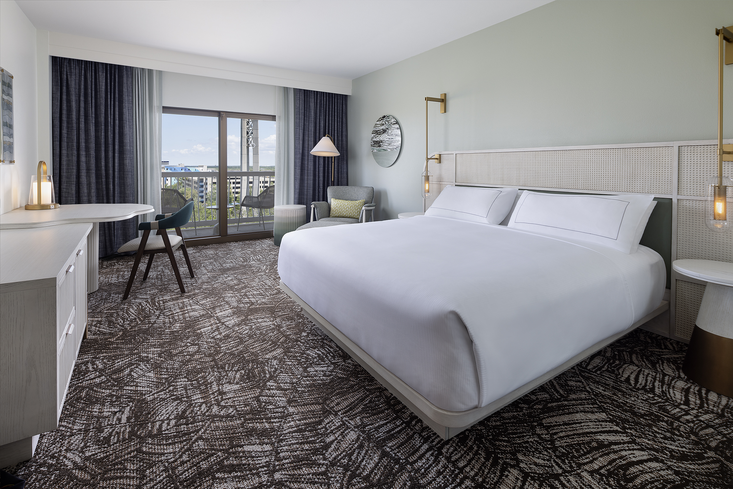 Modern hospitality guest room